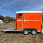 FAUTRAS PROVAN PORTE CALECHE ORANGE DECO BLANCHE