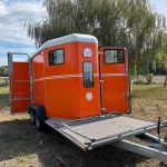 FAUTRAS PROVAN PORTE CALECHE ORANGE DECO BLANCHE